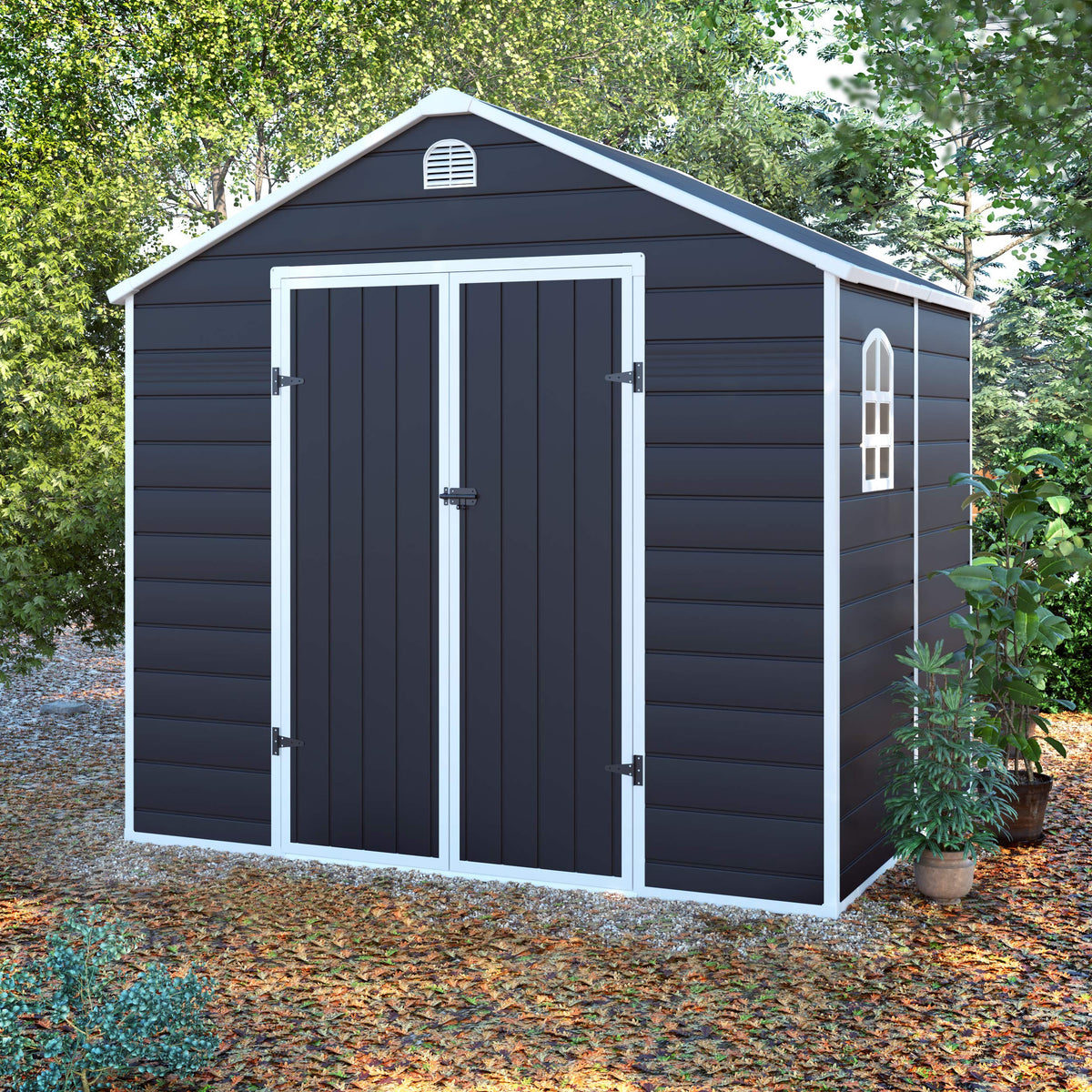 BillyOh 8x6 Ashford Apex Plastic Garden Shed