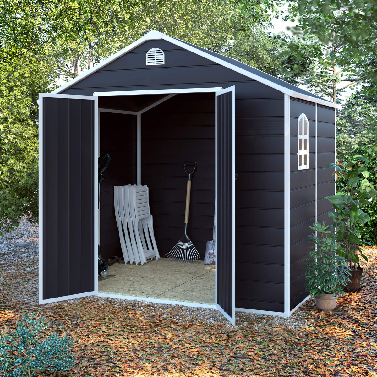BillyOh 8x6 Ashford Apex Plastic Garden Shed